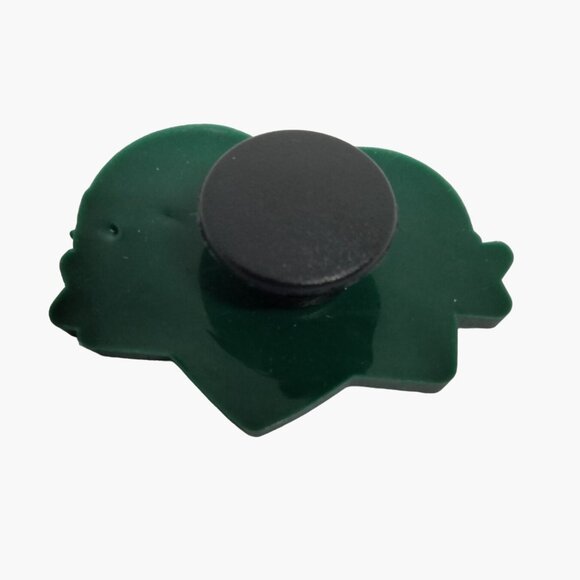 Affirmation I am Committed Myself Shoe Charm Green Heart - Picture 3 of 3